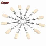 Sndy 3 mm シャンクウール研磨ヘッド砥石3mm ・6mm ・8mm ・ 12mm Dremel ロータリーツール - 6mm