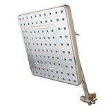 Kingston Brass Kx4648K8 Full Spray Square Rain Shower And 10 Inch Adjustable Shower Arm - Satin Nick
