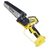 YOIbuy PRO 充電式 ハンディチェーン 6インチ ブラシレスモータ搭載 マキタ 18V 互換 ハンディソー 150mm 自動給油システム ツールレスでチェーン交換 高トルク仕様 （充電器・バッテリー別売り） YHCS-P6-1