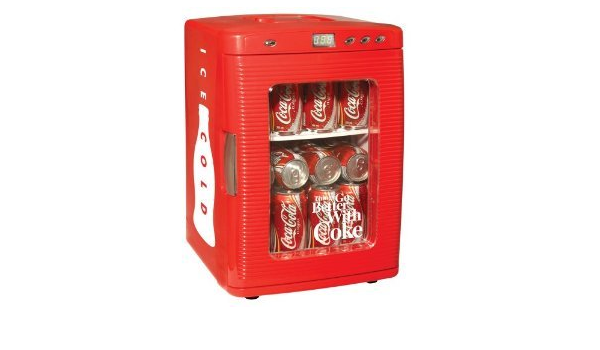 Amazon コカ コーラ型ミニ冷蔵庫 Led ディスプレイ付 Coca Cola Can Shaped 28 Can Capacity 輸入品 保温 冷温庫 通販