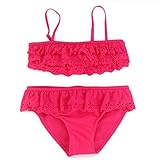 Cutelove 子供水着　キッズ　ガールズ　みずぎ　可愛い 夏　透かし彫り　花柄　キャミ　スカート　2点セット