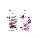 卓上棉品 ヘア ゴム アクセサリーり ヘアピン スリーピン 【ゴム+ピンセット】 4コ入り 子供 可愛い リボン フクロウ2タイプ