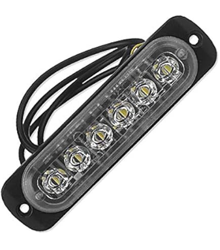Amazon | Vaorwne 12V-24V 6 LEDライトフラッシュ緊急自動車車警告