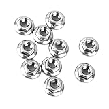 F Fityle 鋸歯状　メトリック　フランジナット フィット ボルト　ネジ　A2 M4 ステンレス鋼　10個セット