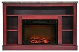 Cambridge Seville Fireplace Mantel with Electronic暖炉挿入 レッド CAM5021-1CHR