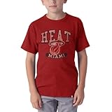 NBA Miami Heat Scrum Basic Tee、レスキューレッド L レッド