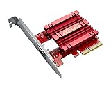 ASUS XG-C100C V2 10GBase-T PCI-E ネットワークアダプター 10/5/2.5/1Gbps 100Mbps RJ45ポート QOS内蔵