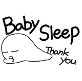 Baby Sleep Thank you 防水・車両OKカッティングステッカー　CE771-BSB