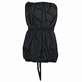 足カバー キッズ 子供 日本製 長さ24cm 防風 防水 裏アルミ フットカバー ブラック フリー