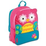 Stephen Joseph Little Girls' Sidekick Backpack, Teal Owl, One Size [並行輸入品]