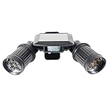 Perfk 2ヘッド　　セキュリティライト　ト投光ランプ　1ピーススポットライト　無料で充電　プラスチック