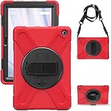 Amazon Kindle Fire HD 10 2023 & Amazon Kindle Fire HD 10 Plus 2023 ショルダーケース 360度 回転 肩掛け 多機能 スタンド ハンドストラップ付き 三層構造 耐衝撃 Amazon Kindle Fire HD 10 2023 & Amazon Kindle Fire HD 10 Plus 2023 ケース カバー