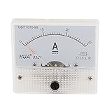 uxcell アナログ電流計 電流メーター　ゲージ　メタル製　ホワイト　0-30A 30A 85C1