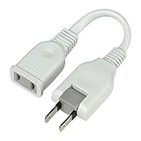 ELPA ちょっとコード10cm W-1501B(W) OAタップ 延長コード ACアダプター 便利タップ