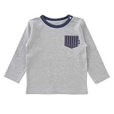 (チャックルベビー) chuckle BABY ポケット付き 男児 長袖Tシャツ 90cm グレー P3465-90-00