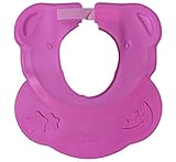 FUPUTWO シャンプーハット 赤ちゃん ベビー 幼児 お風呂 シリコン サイズ調整可能 3カラー (ピンク)