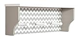Trend Lab Chevron Shelf with Pegs, Dove Gray by Trend Lab [並行輸入品]