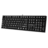 Adesso AKB-670UB メカニカルキーボード Copilot AIホットキー付き - ブルースイッチ マルチOS対応 | 触覚感とマルチメディアキーで生産性を向上