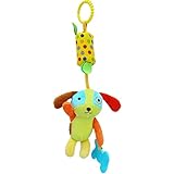【ノーブランド品】赤ちゃん　ベビーベッド　ベビーカー　吊り人形　風鈴　おもちゃ　ガラガラ　かわいい　動物　ギフト　全6パターン - 1