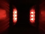 新型ソーラー2×3LED（6LED） 赤色『常時点灯タイプ』道路鋲、路肩鋲、階段ランプ【 省エネ 】【 耐久性 】アルミ合金 … [並行輸入品]