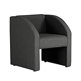 arne 1人掛けソファ 布地 DSプチコンmaru 1P NS-7 ブラック