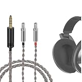 Geekria Apollo 6N 単結晶銀 アップグレード ケーブル ゼンハイザー Sennheiser HD820, HD800S, HD800 等 ヘッドホン 対応 オーディオ ケーブル バランスケーブル 8芯 (4.4mmプラグ 130cm)