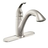 Moen 7545SRS Camerist One-Handle Low Arc Pullout Kitchen Faucet, Spot Resist Stainless [並行輸入品]