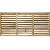 ルーバーラティス （木製・無着色・横タイプ）600×1200mm 目隠しフェンス DIY 園芸 ガーデニング 旭興進株式会社 JJ PROHOME