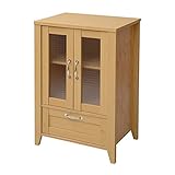 FAX台 キッチン 木目調 キャビネット 60cm幅 カラー：ナチュラル