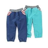 La Chiave(ラ キエーベ) ボンディングパンツ (80～130cm) キムラタンの子供服 (53368x53568-164) ターコイズブルー 100