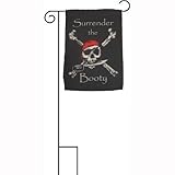 12X18 Pirate Surrender The Booty Nylon Sleeved Garden Stand 12X18 Flag [並行輸入品]
