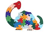 WONZOM 積み木 パズル 26ピース 知育 玩具 幼児 子供 教育 教材 木のおもちゃ ブロック パズル 木製 はめこみ 恐竜