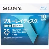 ソニー ブルーレイBD-R4倍速1層 10枚 10BNR1VLPS4