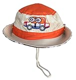 (トヨベイ)Toyobuy 子供 サファリハット つば広 ハット 車柄 キッズ 男の子 女の子 ベビー 帽子 キャップ あご紐付き UVカット 日よけ 通学 遠足（ベージュ）