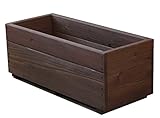スクエアプランター 長方形「大」（1.5段） 幅750ｍｍ×奥行310ｍｍ×高さ295ｍｍ DB（ダークブラウン）色