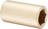 Ampco Safety Tools DW-3/4D1-1/8 Socket, Deep Well, Non-Sparking, Non-Magnetic, Corrosion Resistant, 