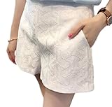 Sta.ANA(サンタ・アナ）レディース マタニティ レース ショートパンツ 短パン 大きいサイズ ゴム おしゃれ 3色 M L XL XXL 4サイズ (XXL, ホワイト)