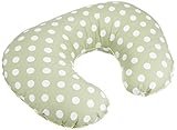 HashkuDe(ハッシュクード) 洗える授乳クッション ポルカドット グリーン