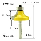 ディグラム dm12721 丸面ベアリング12.7mm1/4(半径9.5mm)