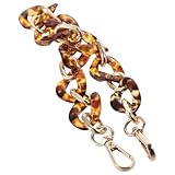 アクリル メタル 財布チェーン ハンドル ストラップ ショート 14.5インチ 樹脂チェーン 交換用ストラップ ハンドバッグ、パーティー イブニング クラッチバッグ アクセサリー