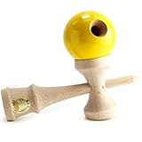 ラングスジャパン(RANGS) 日本けん玉協会認定 競技用けん玉 大空 黄色【日本製・予備糸付き】