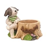 VORCOOL 漫画の犬の花のポット子供の部屋デスクトップの装飾鉢植えの植木鉢クリエイティブホームデコレーションの花瓶