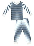Under the Nile 100 %オーガニックコットンパジャマLong Johns PJs カラー: ブルー