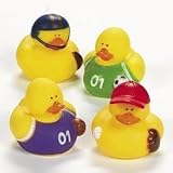 One Dozen (12) Assorted Sports Rubber Duckys [Toy] [並行輸入品]