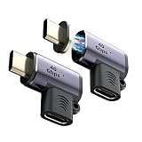 DriverGenius USB-Cマグネット式アダプター L字型 USB C磁気アダプター 24ピン TYPE-C PD 100W急速充電 40Gbpsデータ転送 8K/60Hz映像出力