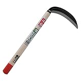 千吉 片刃薄鎌 鋼付 左利き用 柔らかい草用 195mm