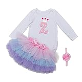 Zhhlinyuan 良質 Fashion Party Outfits Photography clothing Set Newborn 赤ちゃん Girls Tutu Romper with Hea