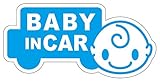 Sticker Shop Haru BABY ＩＮ CAR マグネット 車型 ２０cm ライトブルー