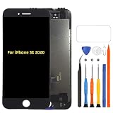 A-MIND For iPhone SE 2020 液晶パネル 用,for iPhone 8 LCDディスプレイ画面交換用タッチスクリーンデジタイザーキット A2275、A2298、A2296 フルアセンブリ修理キット(ブラック)
