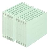 プラス フラットファイル 樹脂製とじ具 A5 横 ブルー 10冊 NO.042N 78-345×10